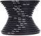 Tongdejing 18Pcs Filter Ring Adapter Set, 37-82 mm Step Up/Down Lens Filter Ring Adapter Set, Metal Camera Lens Filter Ring Adapter Kit for Canon for Nikon Camera(Black)