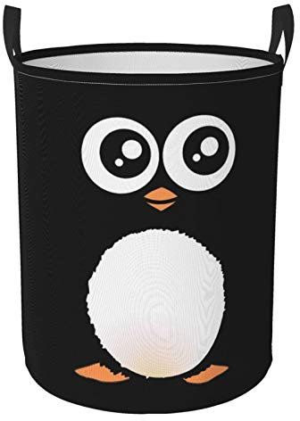 Niedlicher Pinguin-Wäschekorb, Wäschekorb, faltbarer Aufbewahrungsbehälter, Kleiderkörbe, Kinderzimmer für Zuhause, Büro, Wohnheim