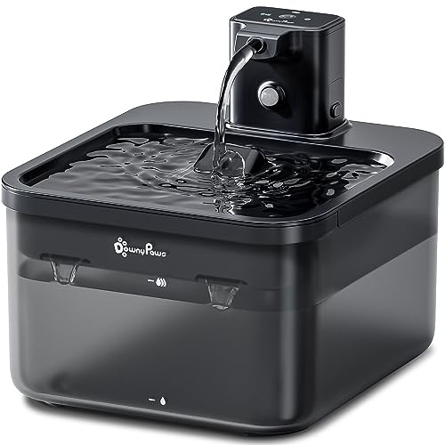 DownyPaws Fontaine à Eau pour Chat sans Fil 2,5 L - Fontaine Automatique à Piles