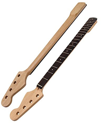 Manche De Guitare Basse Électrique 4 Cordes Finition Mate En Bois D'érable Du Canada Manche De Guitare 21 Frettes Manche Guitare Bricolage