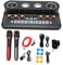 Podcast Ausrüstungspaket, Kondensatormikrofon mit Professionellem Audiomixer, All in One Audiomixer, Perfekt für PC/Telefon/Laptop, Aufnahme, Streaming, Gaming(Schwarz)