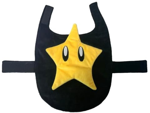 ComfyCamper Hut und Hosenträger Hundekostüm – Größe XL, M, klein, Labor, Stern, Weltraum, Cosplay, Halloween-Kostüme, groß, Gelb