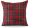 Ohok Dekorativ Vintage Kissenbezug, Polyester Leinen Plaid Zierkissenbezüge, Deko Sofakissen Couchkissen Kissenhülle Set für Schlafzimmer Wohnzimmer Sofa Couch Auto (60x60 cm, 1 Stück Weihnachten)