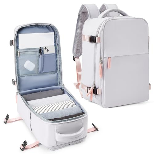 SZLX Handgepäck 40x20x25 für Ryanair Handgepäck Rucksack Easyjet für Flugzeug Reiserucksack Unter Sitz Handgepäck Tasche für Weekender Kurze Tirp 14-Zoll-Laptop Rucksack für Herren und Damen