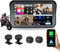 Motorrad DVR Wireless Apple Carplay, Android Auto, TPMS, Dual AHD 1080P Front/Rückfahrkameras, GPS, G-Sensor, Siri & Google Voice, 5-Zoll IPS Touchscreen, WiFi, Bluetooth, und wasserdicht