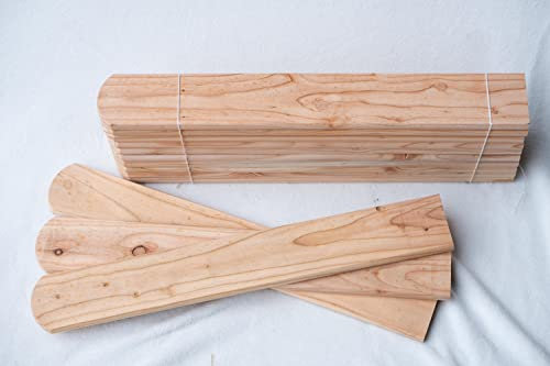 Lot de 40 lattes de clôture en mélèze de Sibérie 9 x 2 x 70 cm