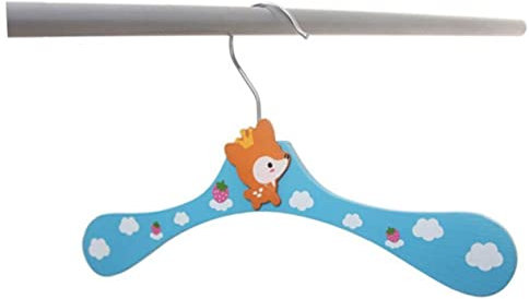 OFFSCH 5st Kleiderbügel Für Kinder Kinderzimmer Kleiderständer Kinderzimmer Hängen Kleiderbügel Aus Holz Kleiderbügel Für Babys Kleiderhaken Hosenständer Kleinkind Karikatur