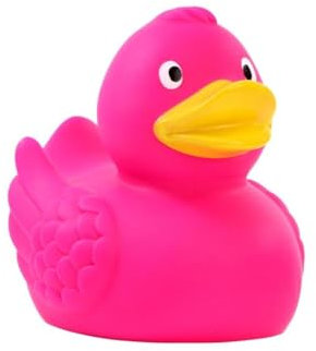Ente pink - unifarbene Enten - Quietscheente - Badeente - ca. 8 cm gross