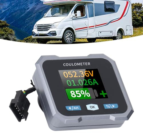 Intelligenter Batteriemonitor Mit 1,8-Zoll-Display Wasserdichter BT-Multifunktionsmonitor Für Wohnmobil Und Boot 50 A 10–100 V Kompatibel Mit Säure LiFePO Lithium-Ionen