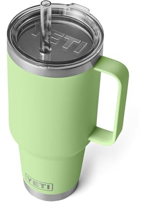 YETI Rambler 42 oz Straw Mug, Vacuum Insulated, Stainless Steel, Key Lime