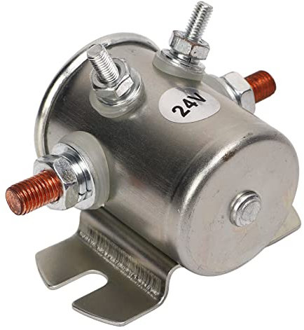 Solénoïde de Relais de Démarreur de Moteur 24 V pour Treuils, Bateaux, Conception de Voiture B Compatible avec 70 1112243635820 Idéal pour le Treuil de Moteur de Bateau