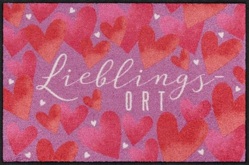 Salonloewe Fußmatte Lieblingsort – rutschfest & Waschbar – Sauberlauf Wohnmatten & Eingangsmatte für Kinderzimmer – 50 x 75 cm
