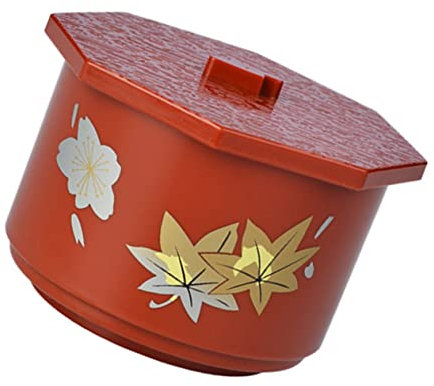 COLLBATH Contenitori in Stile Giapponese Ciotola Con Coperchio Per Zuppa Di Miso Realizzata in Materiale Abs Resistente Pratica Per Cucina E Servizio Amici E Familiari