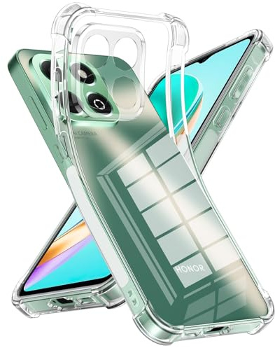 Xiltlly Hülle Durchsichtig für Honor X6b mit Stoßfest Schutzecken, Dünne Weiche Transparent Handyhülle Flexible TPU Protective Case Sturzfest Schutzhüllen (6.56 Zoll) - Clear