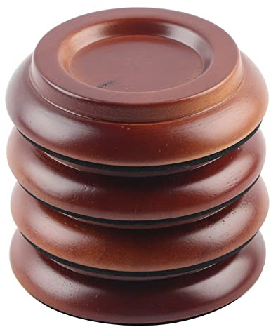 Klavierfußschalen-Set, Rutschfestes Eva-Zubehör für Klavierrollenschalen, Schützt den Boden vor Kratzern, Reduziert Stöße und Vibrationen für den Heimgebrauch (Brown)