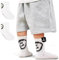 von Jungfeld Tennissocken für Kinder Gr. 31-34 für Jungen & Mädchen - 2er Set Sportsocken Kinder (Crew Socks) aus Bio-Baumwolle - Kindersocken mit Smiley-Motiv