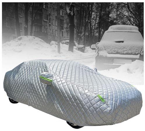Abdeckplane Auto Verdicken Faltbar, Mobile Garage Auto mit Reißverschluss und Reflektierende für Vollgarage Regen Sonne Staub,3XXL/208 * 79 * 59in(530 * 200 * 150cm)