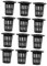 FONDOTIN Pot De Fleurs Hydroponique 50 Paniers en Plastique Filet pour Pot De Jardin Usage Extérieur