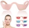 Augenmassagegerät mit Massage und Wärme,Eye massager mit Rotlicht Therapie,6 Massagemodi, Augen Massagegerät für Entspannendes, Reduzieren Schwarze Kreise, Trockene(Rosa）