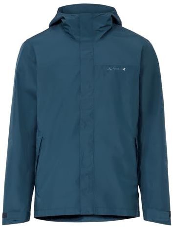 VAUDE Sportliche Jacke für ambitionierte Wandertouren, verstellbare Kapuze und UnterarmreiÃŸverschlüsse, Wasser- und Winddicht, PFAS-frei