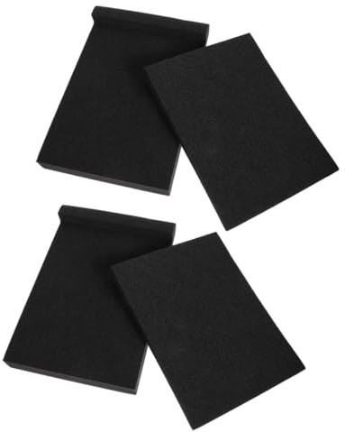 2 Stück Lautsprecher Isolationspads für Subwoofer und Audioanlagen | Pu Schaum, Schwarz, Vibrationsdämpfer mit Stabiler Unterstützung, Verhindert Verrutschen bei Klangarbeit