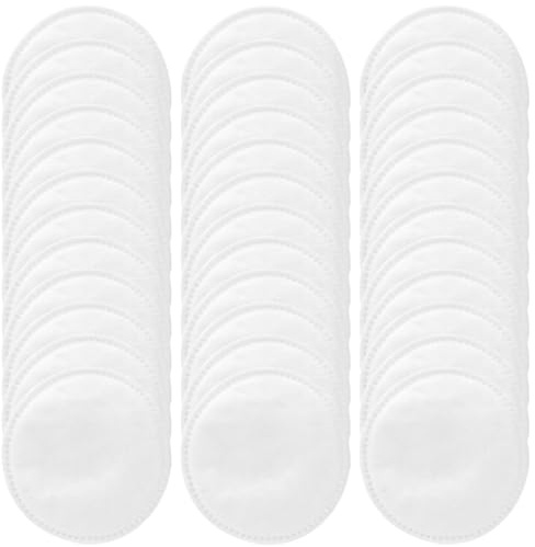Tofficu 100 Weiße Runde Reinigungspads aus Vliesstoff für Gesicht Kompakte Make Up Entferner Pads 100 Stück Tragbar für Sanfte Gesichtsreinigung und Make Up Entfernung Reisen