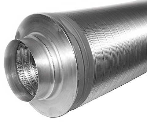 Intelmann Telefonieschalldämpfer Ø 150, 25 mm Isolierung, L= 1000mm, flexibel