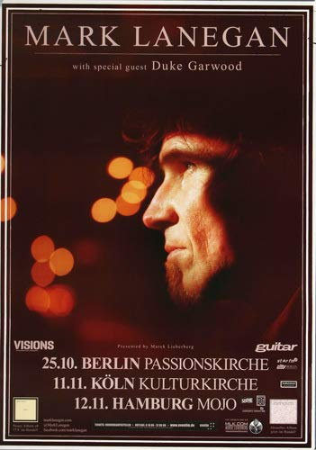 Mark Lanegan - Deepest Shade, Tour 2013 » Konzertplakat/Premium Poster | Live Konzert Veranstaltung | DIN A1 «