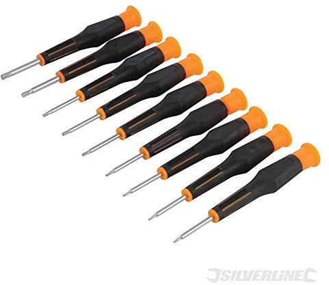 Silverline 245004 Precision Screwdriver Torx Set, 105 mm - 9 Pieces
