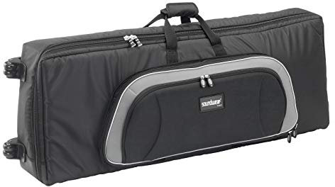 Soundwear Professional 138x35x16cm mit Rollen - Keyboardtasche Premium - Tragbar - Modern - Schwarz