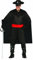 FIESTAS GUIRCA 80021 8434077800218 Zorro Kostüm, Solide, Schwarz, Talla única