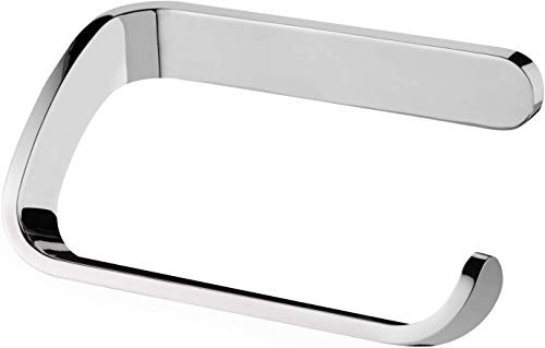Bisk 04312 Natura Papierhalter ohne Deckel Verchromt, 13 x 7.5 x 5 cm