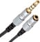FISUAL S-Flex Mini 3.5mm 4 Pole Jack Extension Cable For Headphones With Microphone (1m)