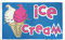 AZ FLAG - Flagge Eis - 150x90 cm - Ice Cream Fahne 100% Polyester mit Messing-Ösen - 110g