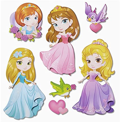 3 D Sticker XXL Prinzessin