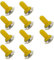 Mintice™ 5 X jaune 12mm rocker en caoutchouc interrupteur à bascule bouton chapeau botte imperméable Capuchon