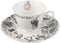V&A Alice in Wonderland Espresso Cup and Saucer, 100 ml (4 fl oz), White
