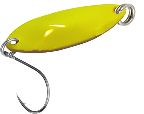 FTM Spoon Tango 1,8g - Forellenblinker zum Spinnfischen, Forellenköder zum Spinnangeln, Blinker für Forellen, Löffelblinker, Farbe:gelb/rosa