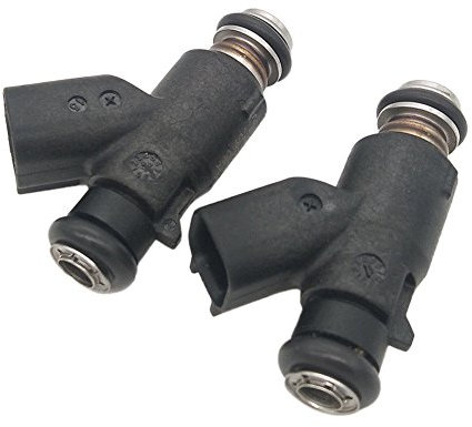 Germban 27729-06A Lot de 2 injecteurs de carburant pour Harley Davidson Dyna Blackline Breakout Road King Glide Fatboy Softail 2006-2015
