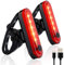 Volcano Eye Rear Bike Lights 2 Pack, Ultra Bright USB Rechargeable Bike Tail Lights, Red High Intensity Led Accessories Fits On Any Bike or Helmet. Easy to Install for Cycling Safety Flashlight