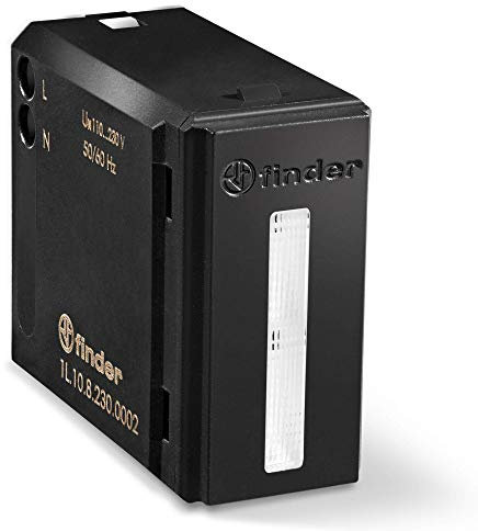 Finder LED Notleuchte Lumos Typ 1L.10 • Aktiviert bei Stromausfall • Mit Akku • Für die gängigsten zivilen Systeme • Farbe: anthrazit