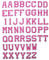 J.CARP 52Pcs Pink Alphabet A to Z Patches, Iron on Sew on Letters for Clothing, Hats, Shoes, Backpacks, Handbags, Jeans, Jackets etc.