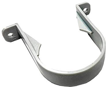 The Home Fusion Company 68mm Downpipe Drainpipe Rainwater Down Pipe Clip Black White Or Grey