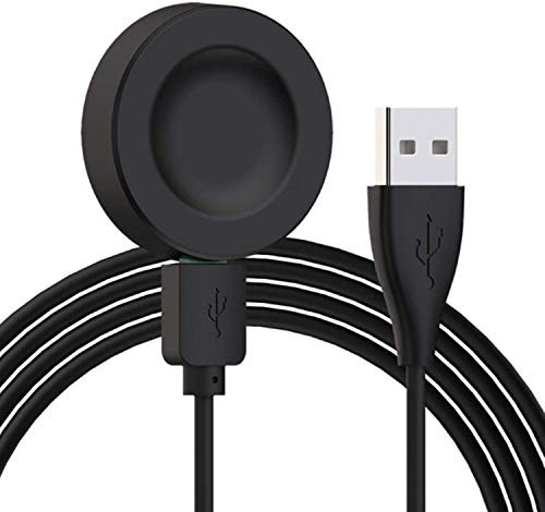 Station de charge sans fil de remplacement pour Huawei GT 2 Pro, GT2 ECG, Watch GT 3/GT 3 Pro, compatible avec Huawei Watch 3/3 Pro, Watch GT Runner, Watch D Chargeur USB 100 cm - Noir