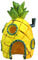 FuninCrea Aquarium Decorations, Resin Cave Ornaments Fish Tank Decoration Accessories for Pineapple House Betta Fish House Aquarium Ornament Aquatic Caves Hide Hut (Yellow)
