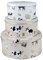 SiXsigma Sports Set of 3 Round Nesting Cake Storage Tins - Airtight Containers for Cakes, Biscuits & Sweets in Large, Medium & Small Sizes - Ideal Mothers Day Gifts & Baking Lovers (MT-HB-CTS)