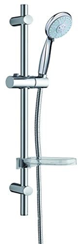 Wirquin 60722693 Kit barre de douche D25 Tresio 3 jets, chromé