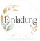 White&ivory, 50x runde Aufkleber, Sticker Einladung | stilvolles Design: Eukalyptus, gold | 4cm Durchmesser | selbstklebend | Gastgeschenke für Hochzeit Taufe Geburtstag