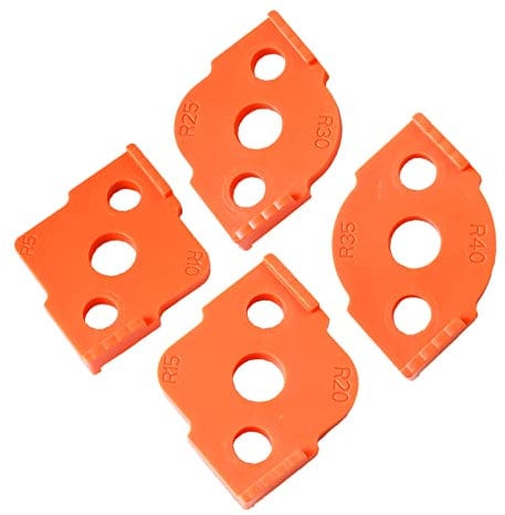 YWNYT 4 modelli di router per raggi in ABS + CNC per la lavorazione del legno, angoli arrotondati da R5 a R40