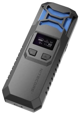 Nitecore Mückenabwehr NC-EMR10, Anti-Mücken-Gerät inkl. Akkus, Mückenschutz für Camping mit Powerbank-Funktion, grau